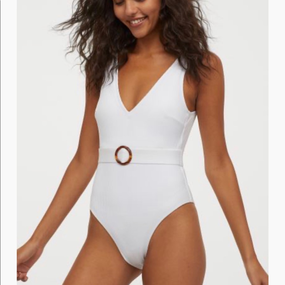 Brand new-cute H&M white one piece bathing suit
